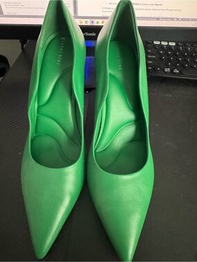 Gianni Bini Emerald Green Pointed-Toe Pumps